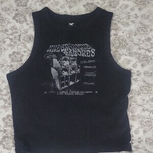 Hollister Black Graphic Short Sleeve Tee